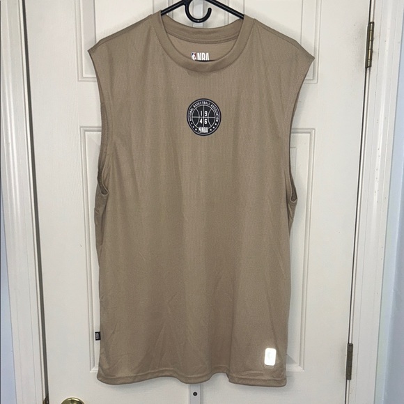 MBA Men's Tan Sleeveless Tank Top - Picture 5 of 9